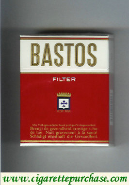 Bastos Filter short cigarettes red hard box